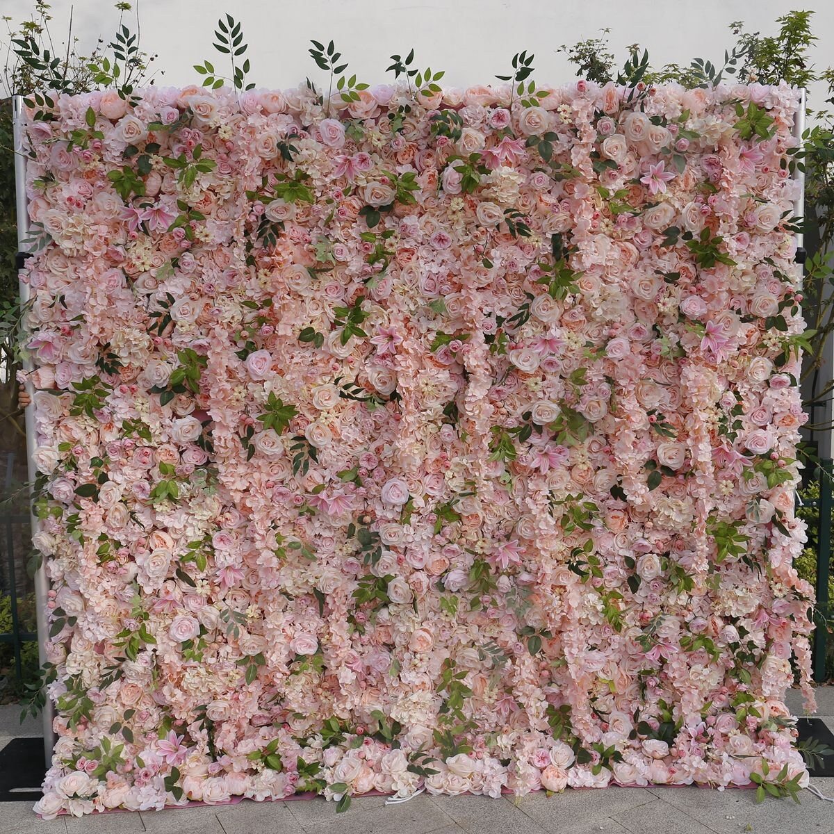5D Flower Wall For Wedding Arrangement Event Salon Party Photography Backdrop Fabric Rolling Up Curtain Fabric Cloth