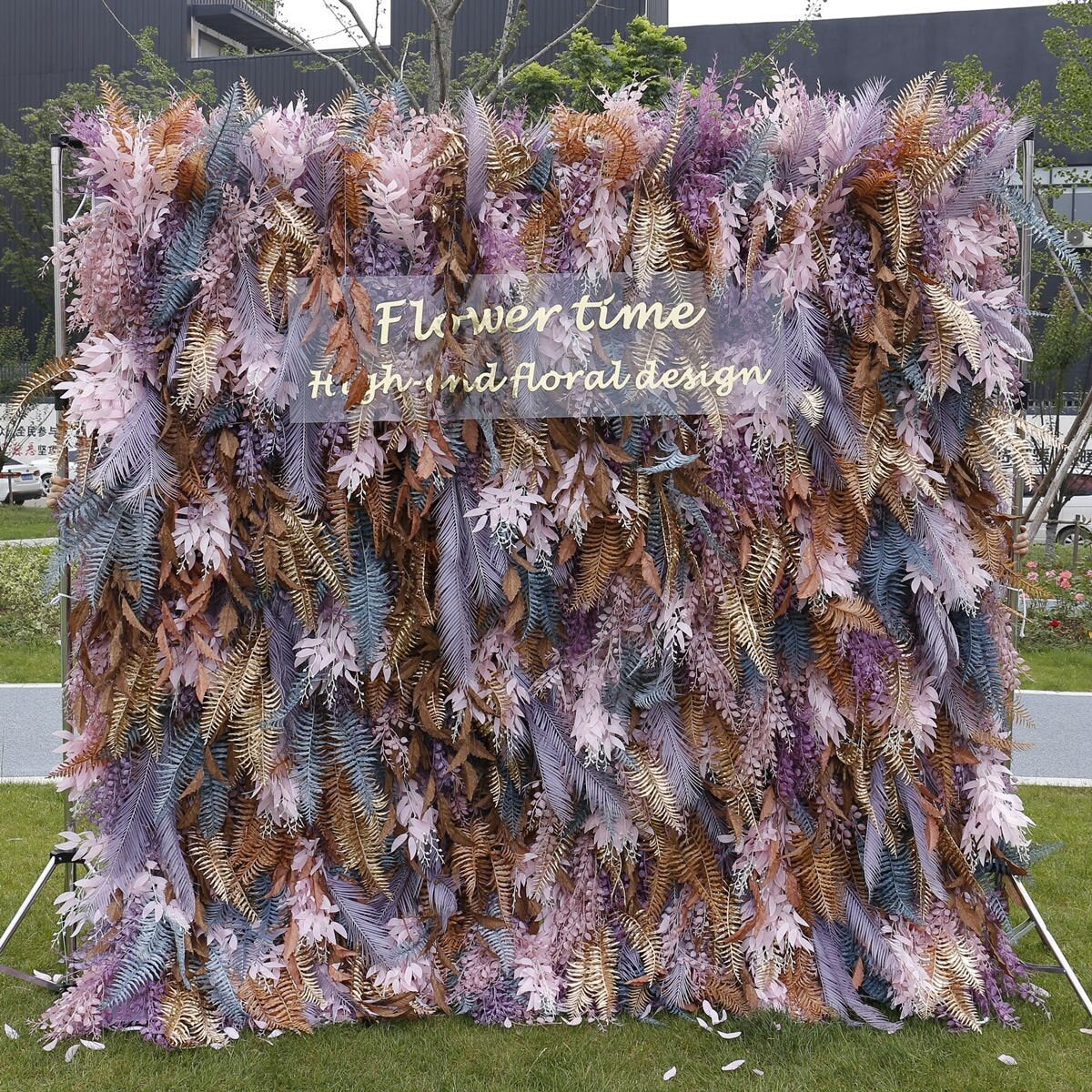 5D Romandic Autumn Flower Wall On Cloth Fabric Wedding Party Photo Backdrop Bridal Shower Special Event Top Quality Easy Quick Assemble