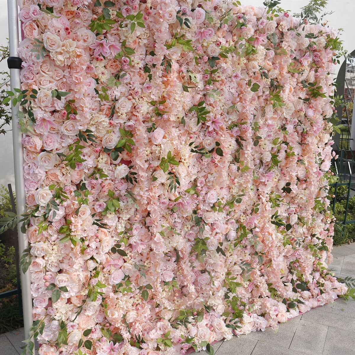 5D Flower Wall For Wedding Arrangement Event Salon Party Photography Backdrop Fabric Rolling Up Curtain Fabric Cloth