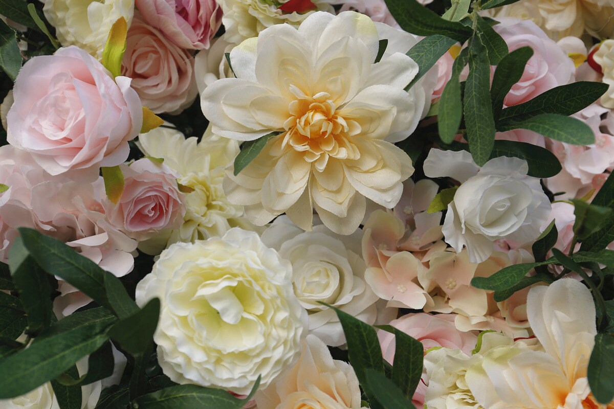 New Arrival Artifical Flower Wall For Wedding Arrangement Event Salon Party Photography Backdrop Fabric Rolling Up Curtain Fabric Cloth