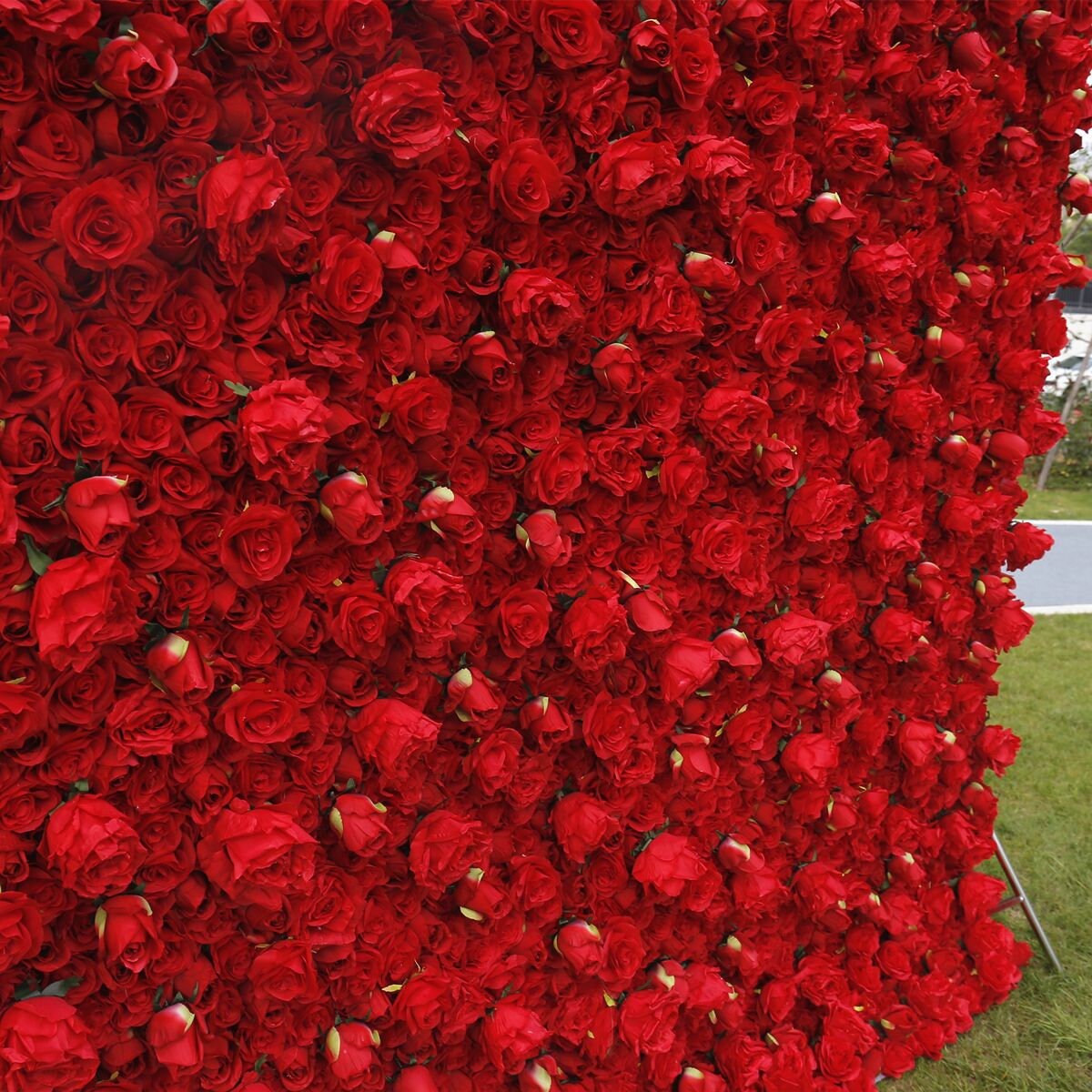 Red Wedding Flower Wall For Wedding Arrangement Event Salon Party Photography Backdrop Fabric Rolling Up Curtain Fabric Cloth