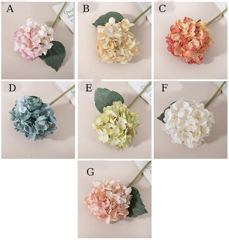 12 Stems Silk Hydrangea Flower 11.8'' Tall, Artificial Hydrangea for Home Decor, Floral Arrangement, Spring Decoration, Centerpieces