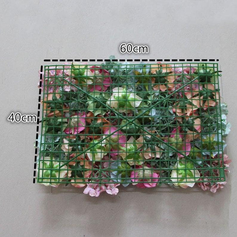 Popular Floral Wall For Wedding Arrangement Fake Flower Wall Backdrop Bridal Shower Event Salon Party Photography Panel 15.75"x23.62"