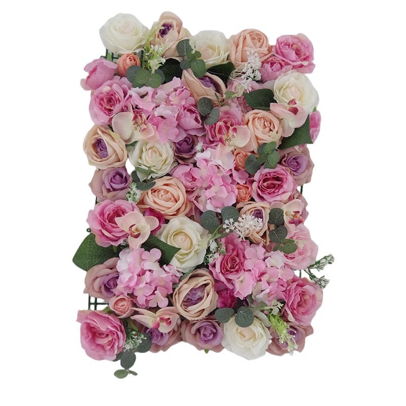Beauty Flower Wall For Wedding Photography Backdrop Baby Shower Special Event Arrangement Decor Floral Panels 15.75x23.62inch