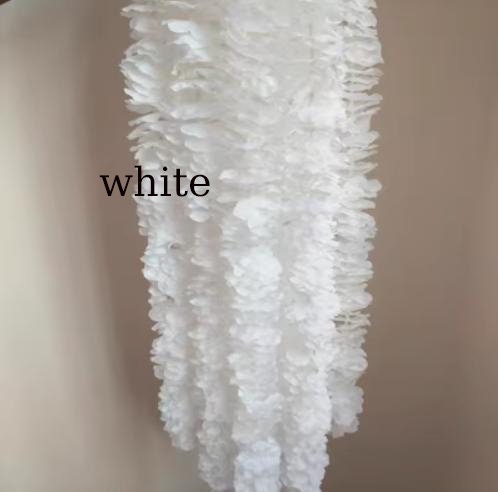 10 PCS Length 1m/39.37" Wisteria Garland Hanging Flowers For Outdoor Wedding Ceremony Decor Silk Wisteria Vine Wedding Arch Floral Decora