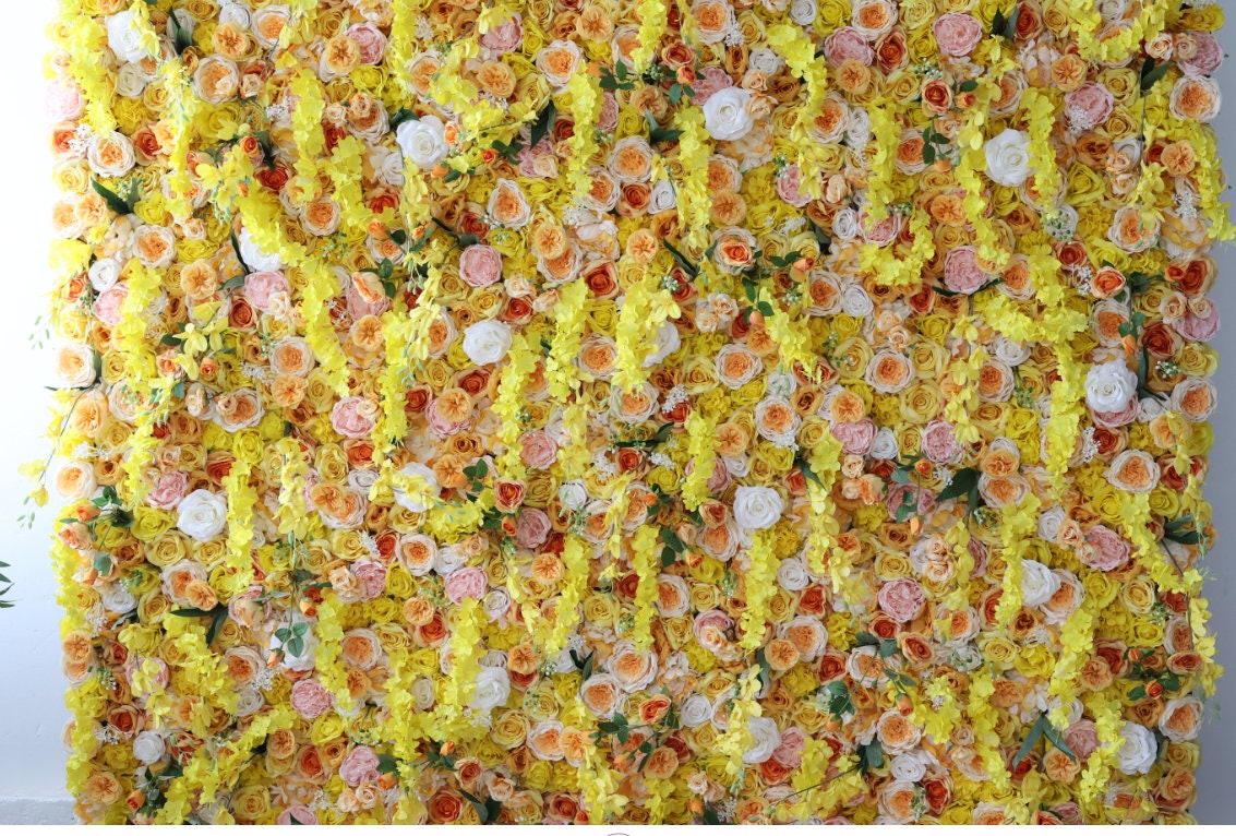 New Design 3D Flower Wall For Wedding Arrangement Event Salon Party Photography Backdrop Fabric Rolling Up Curtain Fabric Cloth