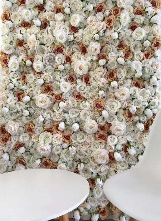 High Quality Flowers Wall For Wedding Arrangement Event Salon Party Photography Backdrop Fabric Rolling Up Curtain Fabric Cloth