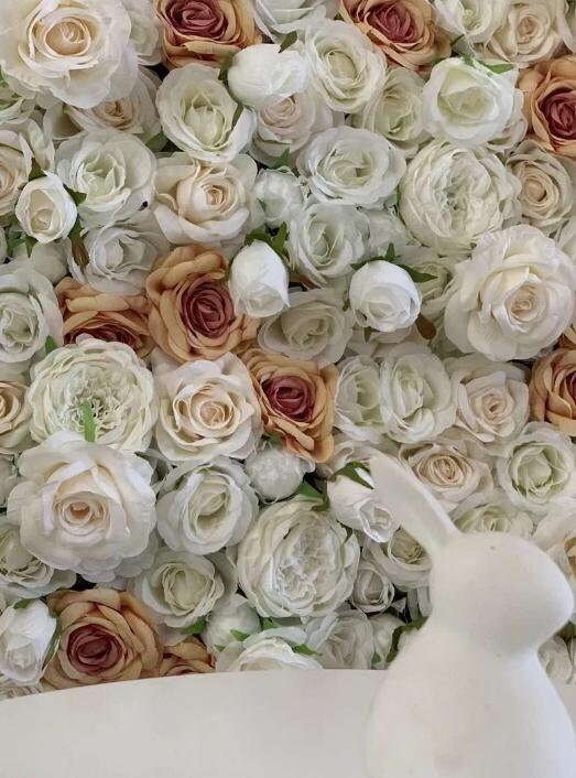 High Quality Flowers Wall For Wedding Arrangement Event Salon Party Photography Backdrop Fabric Rolling Up Curtain Fabric Cloth