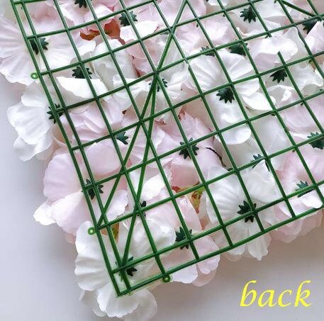 New Arrival White Flower Wall Artificial Rose Hydrangea Flower Backdrops For Romantic Photography Bridal Shower Panels 40cm*60cm