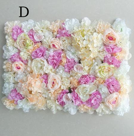 Simulation Flower Wall For Wedding Romantic Photography Backdrop Baby Shower Special Event Arrangement Floral Panels 40cm*60cm 8 colors