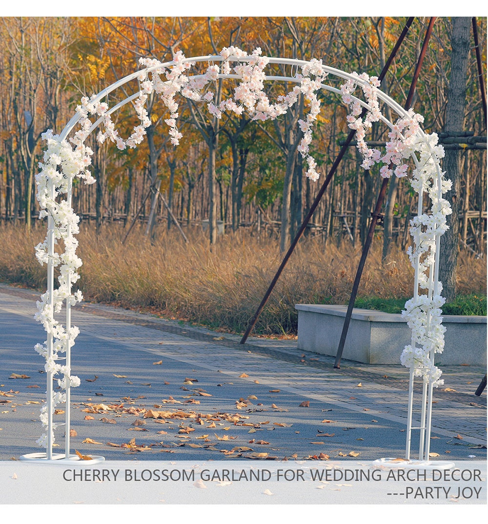 10 pcs 1.8m/70.86" Artifical Cherry Vine Sakura Blossom Rattan For Outdoor Wedding Arrangement Arch Decor Party Table Decor Special Event