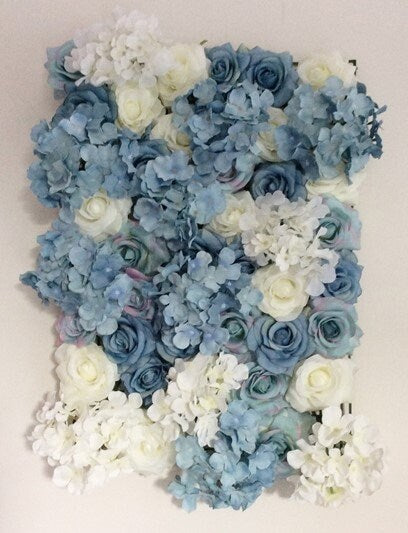 Blue Wedding Flower Wall Panels For Party Special Event Decor Floral Wall Wedding Arrangement Photography Panels 40*60CM
