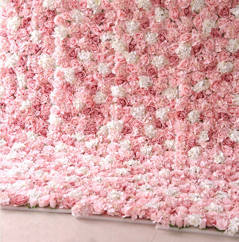 Dirty Pink Flower Wall Fake Flower Wall For Wedding Romantic Photography Backdrop Special Event Arrangement Decor Floral Panels 40*60cm