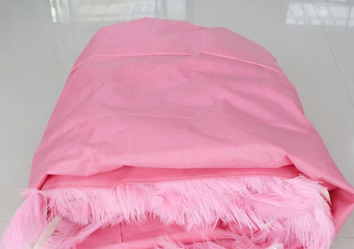 New Arrival Pink Feather Wall For Wedding Arrangement Anniversary Salon Party Photography Backdrop Fabric Rolling Up Curtain Cloth