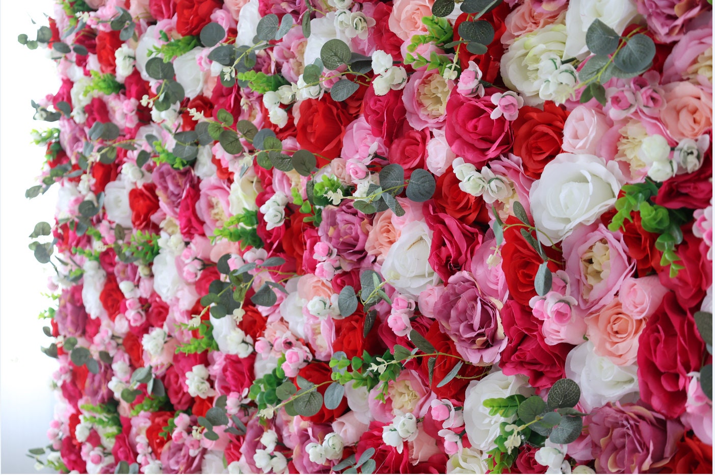 Rose Peony Flower Wall for Wedding Backdrop Special Event Bridal Shower Baby Shower Arrangement Decor Floral Panels 40*60cm