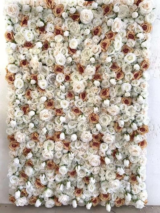 High Quality Flowers Wall For Wedding Arrangement Event Salon Party Photography Backdrop Fabric Rolling Up Curtain Fabric Cloth