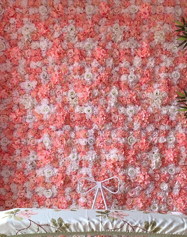 New Arrival Artifical Silk Rose Hydrangea Flower Wall For Wedding Romantic Photography Backdrop Wedding Arrangement Decor Panels 40*60cm