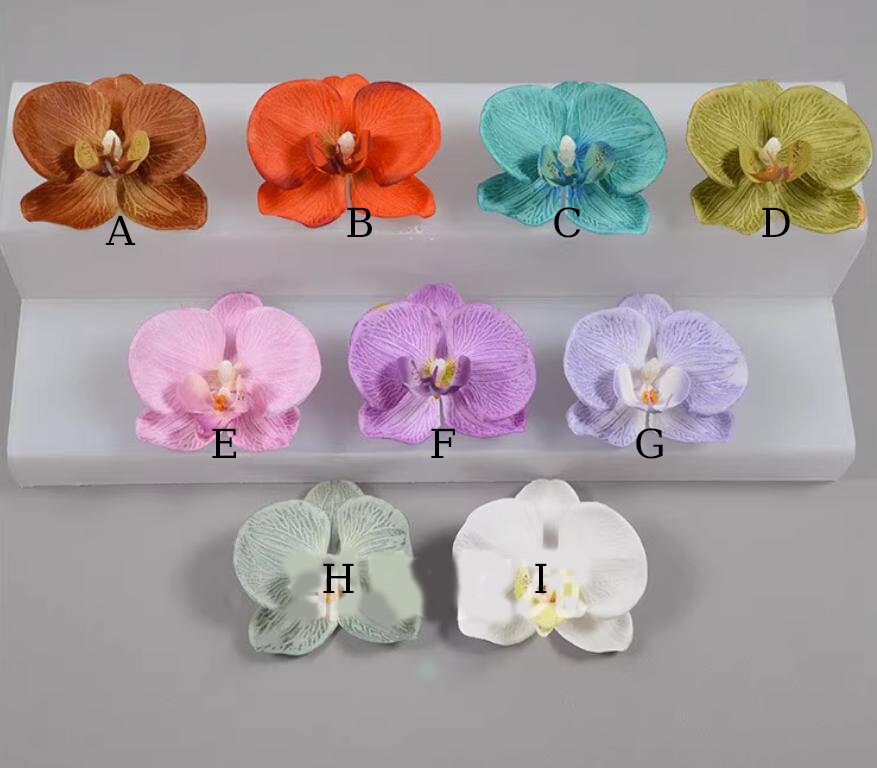 30 Heads Artificial Simulation Butterfly flower Radiant Orchids Phalaenopsis Orchid Fabric Butterfly Wedding DIY Decor Accessory Flowers