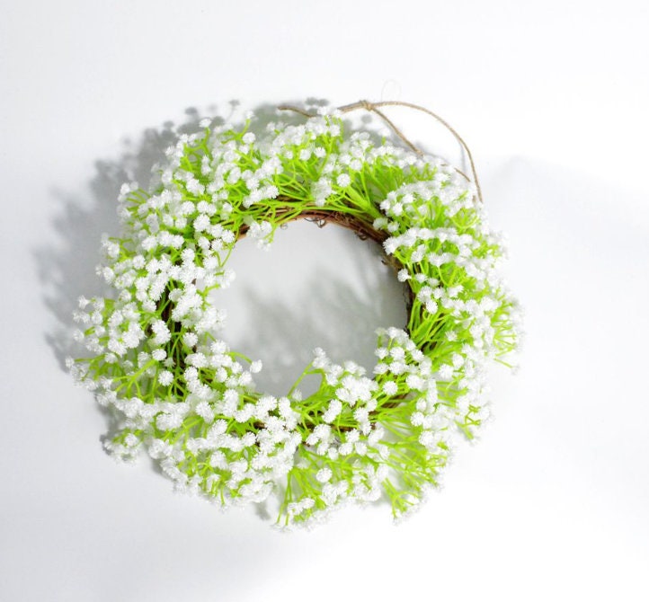 Artifical Simulation Babys Breath Home Wall Decoration Wreaths, Christmas Wreaths,Year Round Wreath,Front Door Wreath,Door Hangers