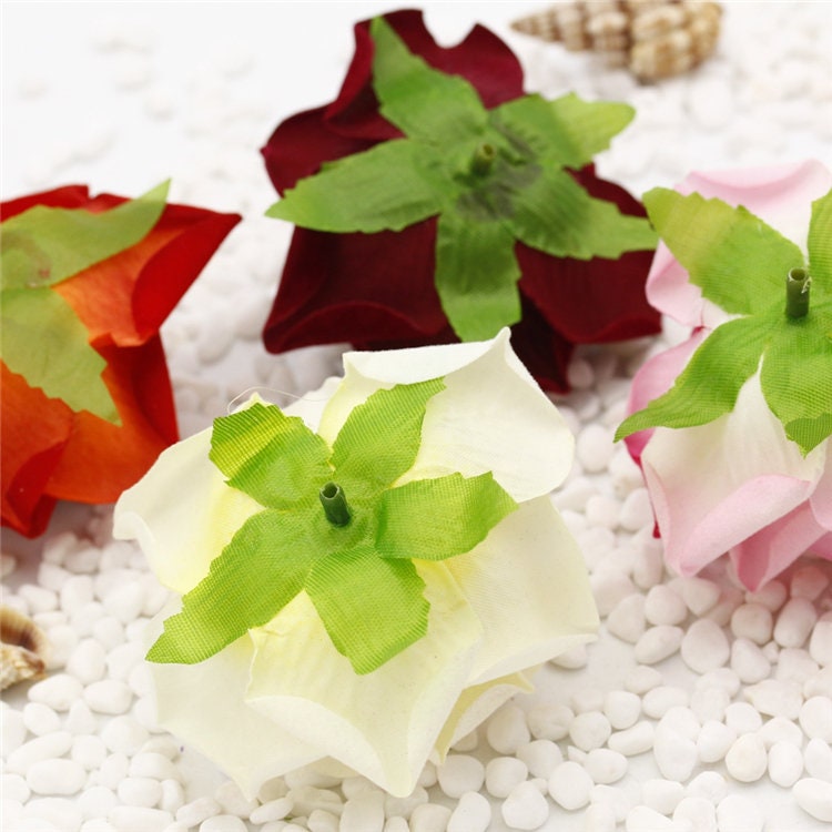 30 pcs 7-8cm Velvet Rose Head Artificial Simulation Floral DIY Wedding Decoration Holiday Hat Shoes Acessories Flower Head