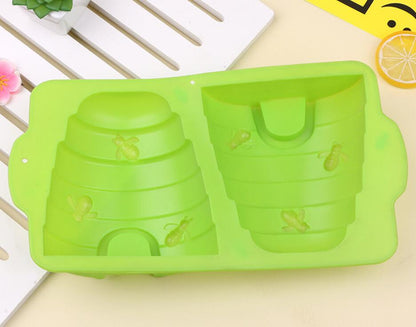 3D Intresting Honeycomb Shape Bee Nest Silicone Mold For Candy Chocolate Cake Ice Wax For Candles And Crayons
