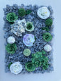 Gray artificial hydrangea and rose flower wall for wedding party and holiday backdrop decorations