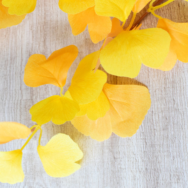 5pcs artificial plant ginkgo biloba fake ginkgo biloba wedding landscape flower