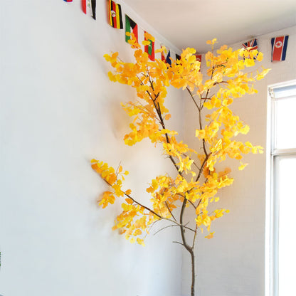 5pcs artificial plant ginkgo biloba fake ginkgo biloba wedding landscape flower