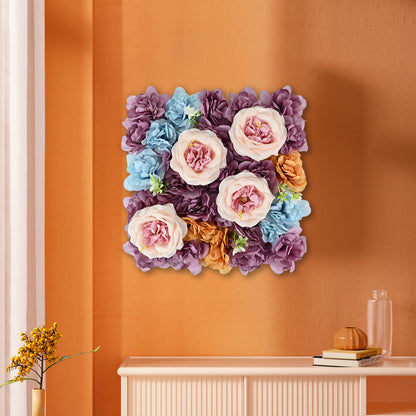 wedding Autumn peony rose hydrangea simulation flower wall wedding background