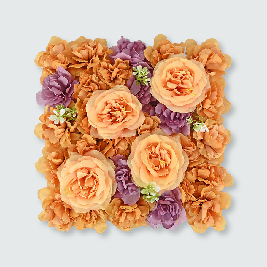 wedding Autumn peony rose hydrangea simulation flower wall wedding background