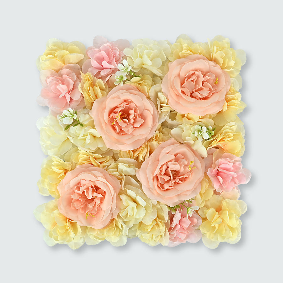 wedding Autumn peony rose hydrangea simulation flower wall wedding background