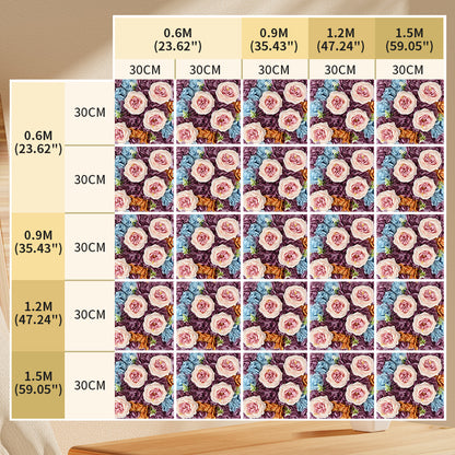 wedding Autumn peony rose hydrangea simulation flower wall wedding background