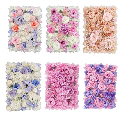 Wedding simulation flower wall background wall decoration, simulation flower row window decoration, peony hydrangea rose wall