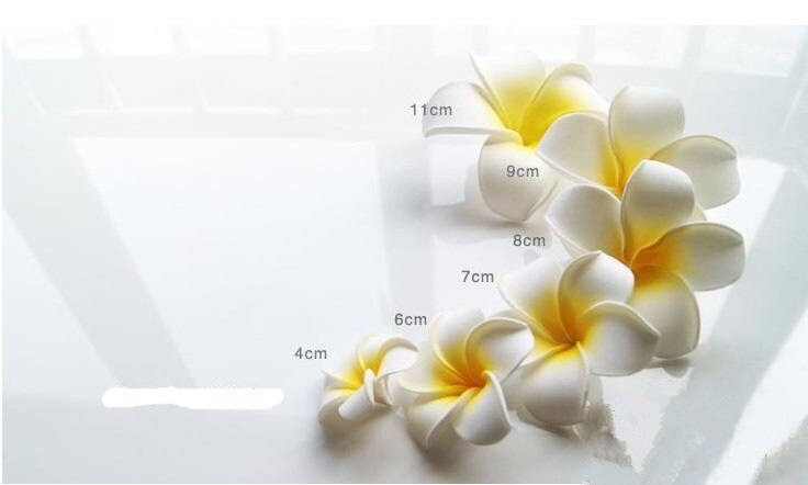 Free shipping (50pcs/lot)  PE Foam Artificial Flower Head Frangipani Flower Egg Flower Wedding Christmas DIY Flowers