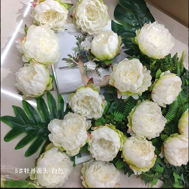 30 Heads Diam.12cm Artificial Simulation Silk Peony Camellia For Wedding Special Event  Decor Flower DIY Flower Backdrop