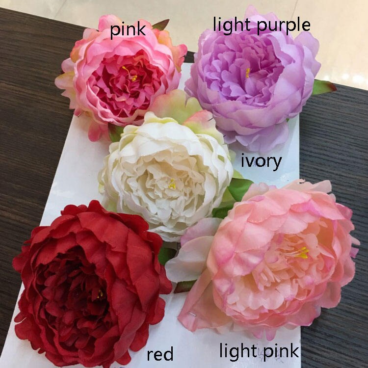 30 Heads Diam.12cm Artificial Simulation Silk Peony Camellia For Wedding Special Event  Decor Flower DIY Flower Backdrop