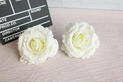 30 Köpfe Hochzeitsblumen Durchmesser 12 cm/4,7 Zoll Simulation Rose DIY Hochzeit Blumen Wandhintergründe Urlaub Dekoration Hut Schuhe Zubehör