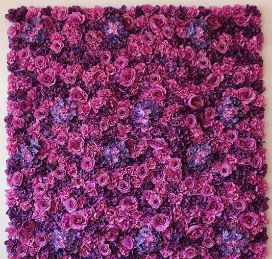 Violet Wedding Wall Artifical Silk Rose Hydrangea Backdrops For Wedding Romantic Photography Backdrops Baby Shower Panels 40cmx60cm