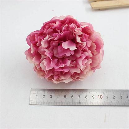 Baby Rosa 24 Köpfe Pfingstrose Blume Diam.10cm Künstliche Simulation Seide Rosenkopf Hochzeit Party Dekoration DIY Blumen Hintergrund