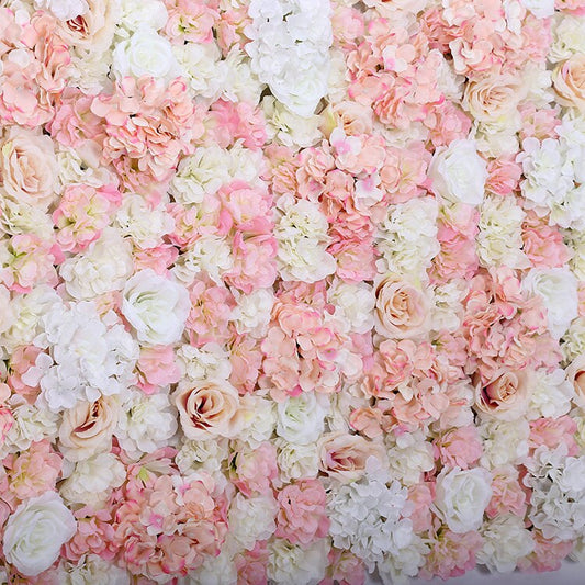 New Arrival Artifical Silk  Rose Hydrangea Flower Wall For Wedding Romantic Photography Backdrop Wedding Arrangement Decor Panels 40*60cm