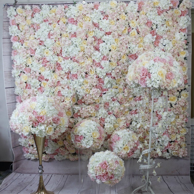 Wedding Flower Wall Artifical Simulation Floral Background For Romantic Photography Bridal Shower Baby Shower Panels 40*60cm