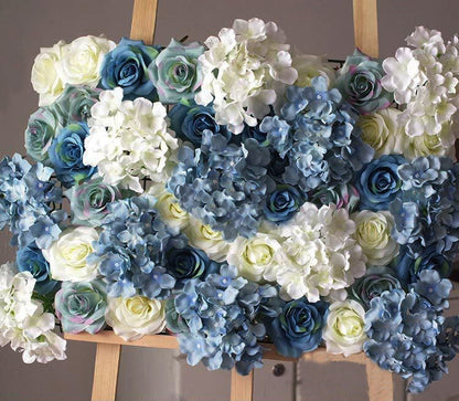 Blue Flower Wall For Wedding Romantic Photography Backdrop Special Event Salon Party Arrangement Decpr Floral Panels 40x60cm