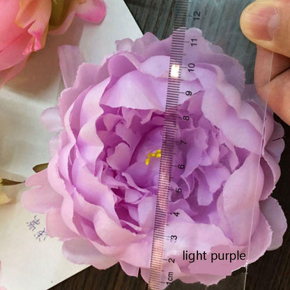 30Heads Diam.12cm Artifical Simulation Silk Peony Camellia Flower Heads DIY Background Layout  Wedding Event Decoration Floral