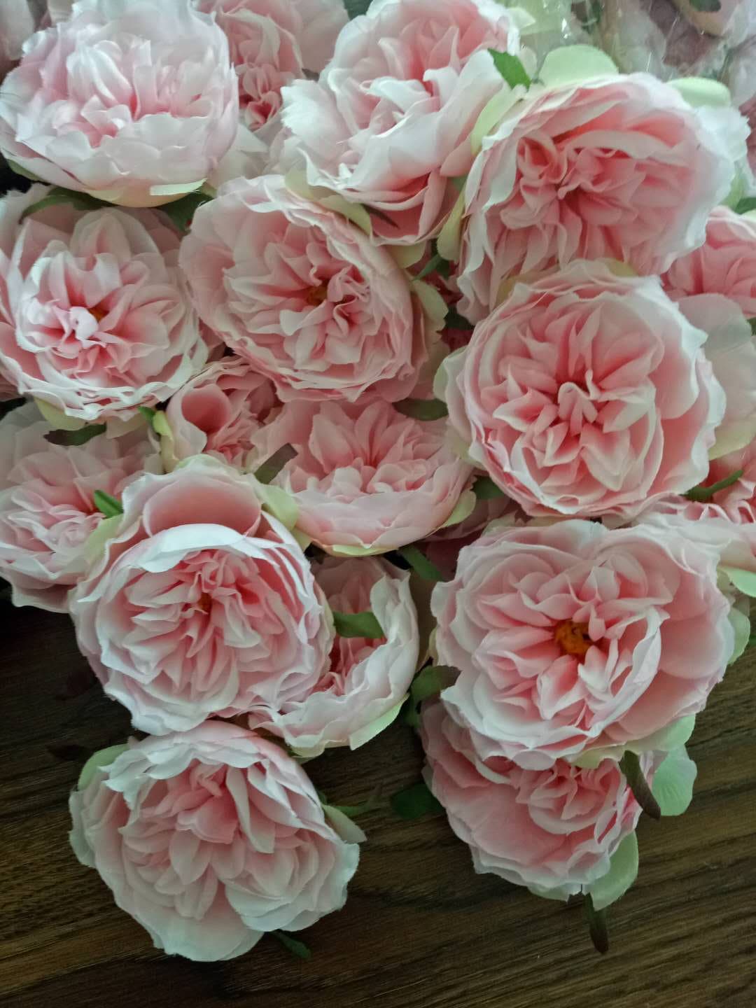 Wholesale 50Heads Artificial Simulation Silk Camellia Peony Wedding Flower Diam.8.5cm DIY Special Event Backdrop Decor Accessory Floral