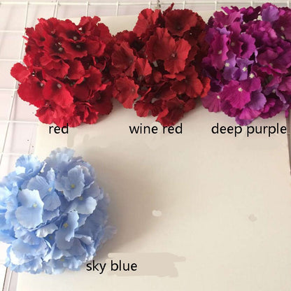 25 Heads Artificial Simulation Silk Large Hydrangea Flower Head Diam.20cm DIY Wedding Bride Shower Baby Shower DIY Decoration