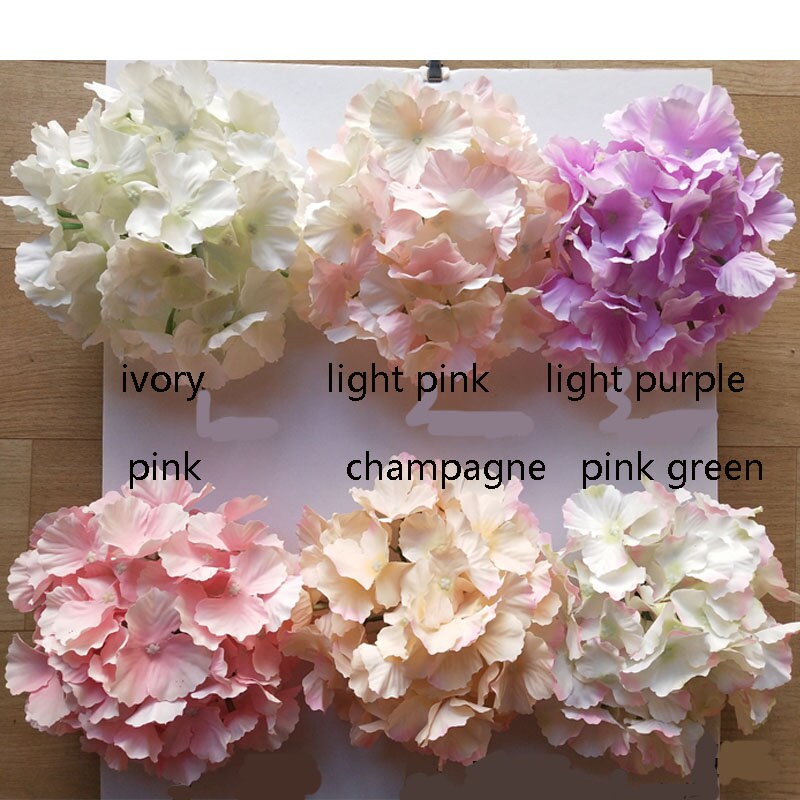 25 Heads Artificial Simulation Silk Large Hydrangea Flower Head Diam.20cm DIY Wedding Bride Shower Baby Shower DIY Decoration