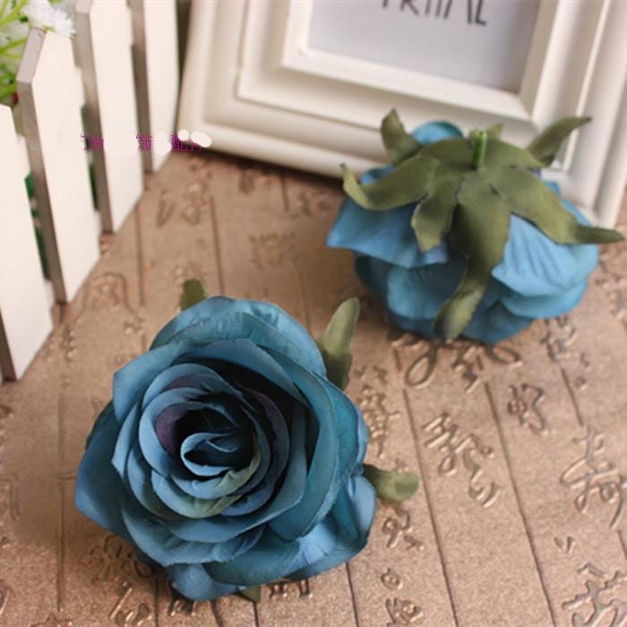 30 Heads Artificial Simulation Silk Rose Diam.8cm DIY Wedding Event Decor Arrangement Floral Heads