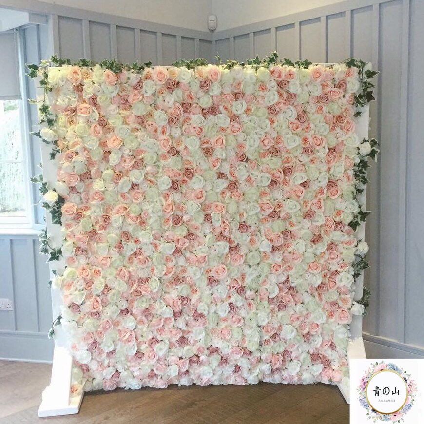 Wedding Flower Wall For Romantic Photography Backdrop Bridal Shower Baby Shower Special Event Salon Arrangement Decor Panels 15.75X23.62inch