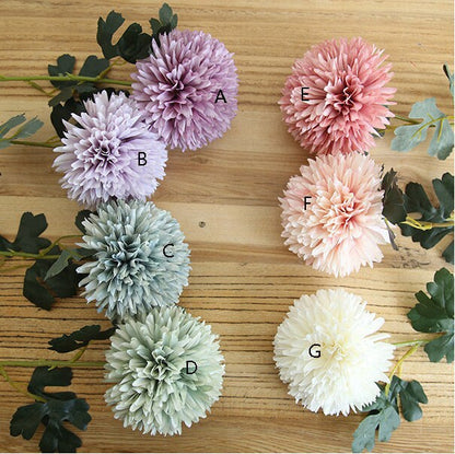 10 Stiele künstliche Simulation Allium giganteum Rege Hortensie Pompon Durchmesser 11 cm Hochzeitsblumen für Tischdekoration, Zeremonie, Empfang