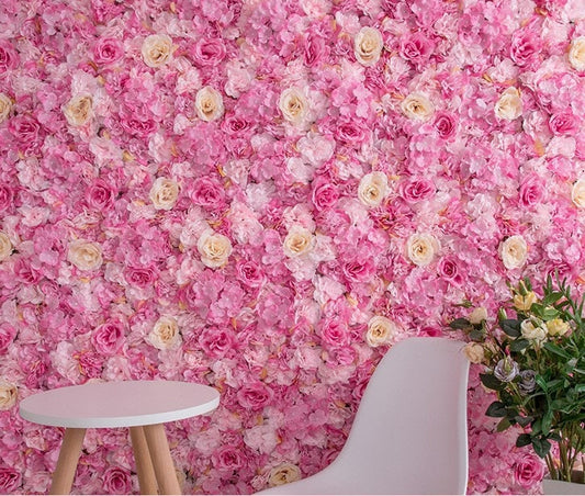 Simulation Floral Wall Artificial Flower Background For Wedding Arrangement Romantic Photography Bridal Shower Baby Shower Panels 40cm*60cm